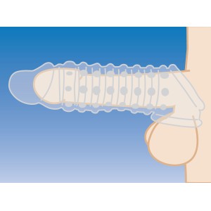 1.5 Inch Penis Enhancer Sleeve Clear