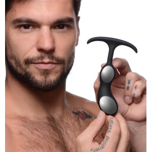 Premium Silicone Weighted Prostate Plug Small