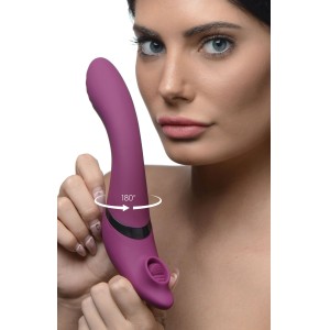7x 180 Degree Rotating Silicone Swivel Licking Vibrator