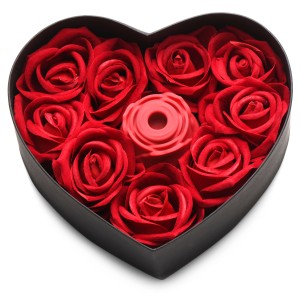 The Rose Lovers Gift Box 10x Clit Suction Rose Red