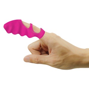 Thrill-her Silicone Finger Vibrator Pink
