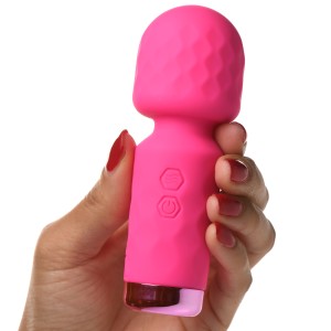 10x Mini Silicone Wand Pink