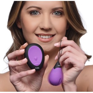 10x Silicone Vibrating Egg Purple