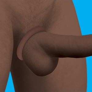 Discreet Silicone Cock Ring Set Dark
