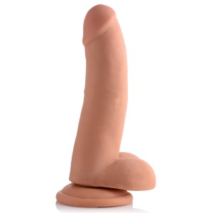 8 Inch Ultra Real Dual Layer Suction Cup Dildo- Medium Skin Tone