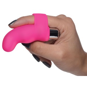 G-thrill Silicone Finger Vibe Magenta
