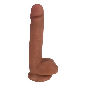 Easy Riders 7 Inch Dual Density Dildo With Balls Tan