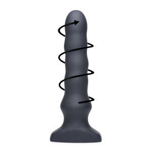 Silicone Vibrating And Squirming Plug With Remote Control