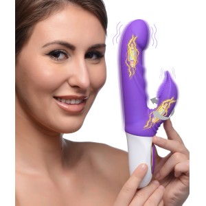 10x Flipper Flicker Rabbit Vibrator With Moving Clitoral Stimulator