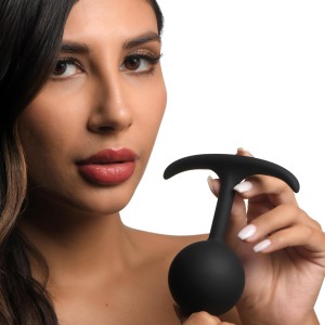 Premium Silicone Round Weighted Anal Plug Xl
