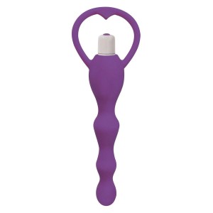 Rump Shaker 3x Vibrating Silicone Anal Plug Purple