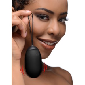 Xl Silicone Vibrating Egg Black