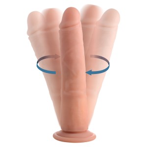 Vibrating And Rotating Remote Control Silicone Dildo 8 Inch