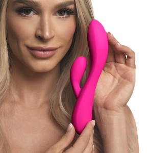 10x Flexible Silicone Rabbit Vibrator Pink