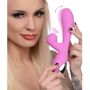 Shegasm 5 Star 7x Suction Come-hither Silicone Rabbit Pink