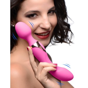 10x Dual Duchess 2-in-1 Silicone Massager Pink