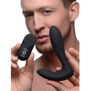 Textured Silicone Prostate Vibrator With Remote Control