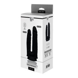 Real Love Dual Density Double Penetrator Black