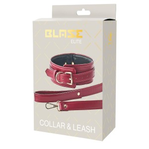Blaze Elite Collar And Leash Red