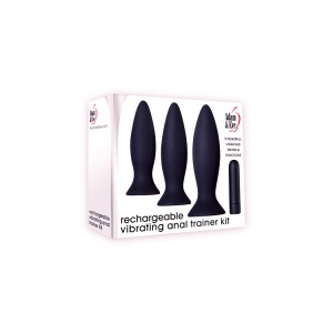 A&e Vibrating Anal Trainer Kit Black