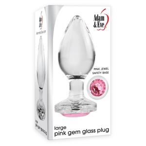 A&e Pink Gem Glass Plug Large