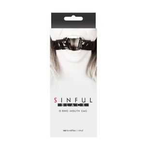 Sinful Black O-ring Mouth Gag