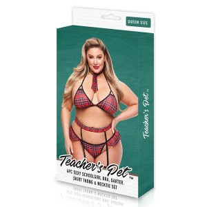 Crisscross Schoolgirl Set, Plus Size