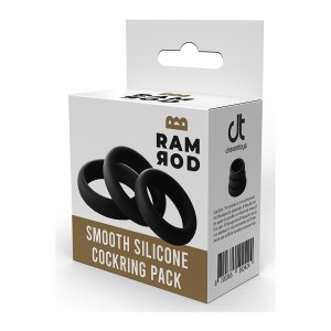 Ramrod Smooth Silicone Cockring Pack