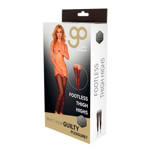 Gp Printed Footless Thigh Highs, M