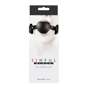 Sinful Soft Silicone Gag Black