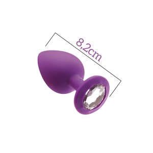 Mai No.48 Anal Plug With Stone M Purple