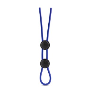Stay Hard Double Loop Cock Ring Blue