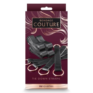 Bondage Couture Tie Down Straps Black