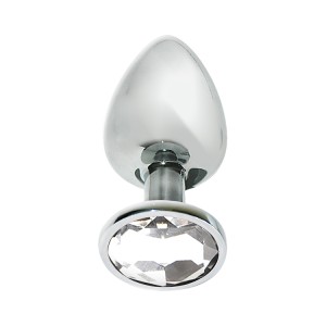 Mai No.73 Metal Plug With Stone M Silver