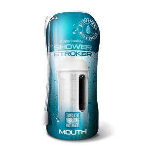 Happy Ending Vibrating Shower Stroker Self Lubricating Mouth