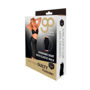 Gp Genuine Leather Overknee Skirt, S