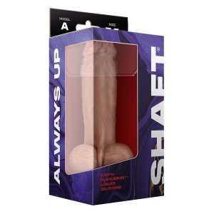 Shaft Model A 7.5 Inch Liquid Silicone Dong With Balls Pine