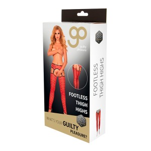 Gp Printed Footless Thigh Highs, M