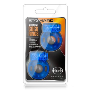 Stay Hard Vibrating Cock Rings 2pack