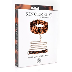 Sportsheets Amber Collar And Leash Animal