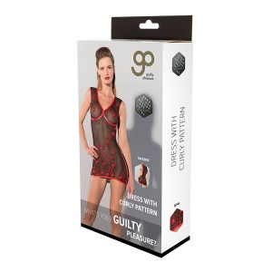 Gp Printed Dress With Curly Pattern, S