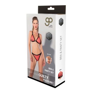 Gp Printed Bra & Panty Set, L