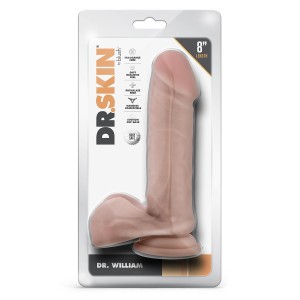 Dr. Skin Dr. William 8 Inch Dildo With Balls Beige