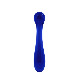 Crystal Glass Pleasure Wand Blue