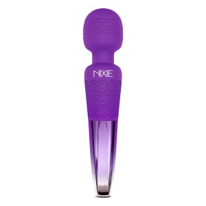 Nixie  Rechargeable Wand Massager, Purple Ombre Metallic