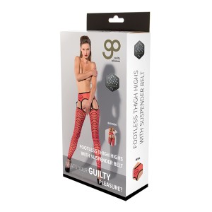 Gp Printed Thigh Highs With Suspender, L