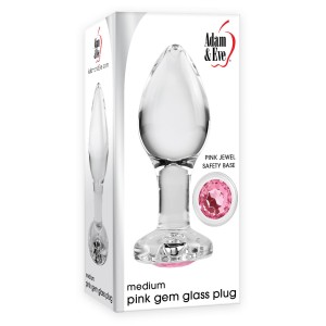 A&e Pink Gem Glass Plug Medium