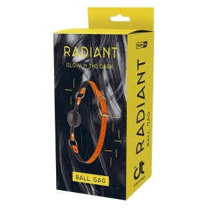 Radiant Ball Gag Glow In The Dark Orange