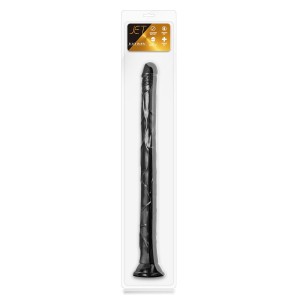 Jet Black Mamba 19inch Long Dildo Black