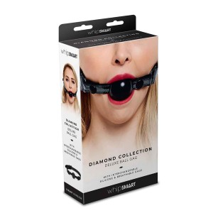 Whipsmart Diamond Ball Gag Black